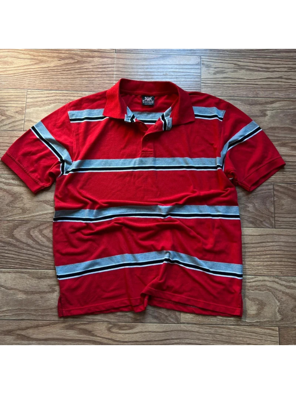 vintage blac lacquer street style y2k polo shirt - Picture 1 of 2